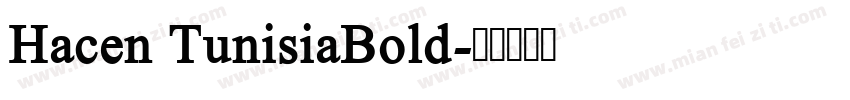 Hacen TunisiaBold字体转换